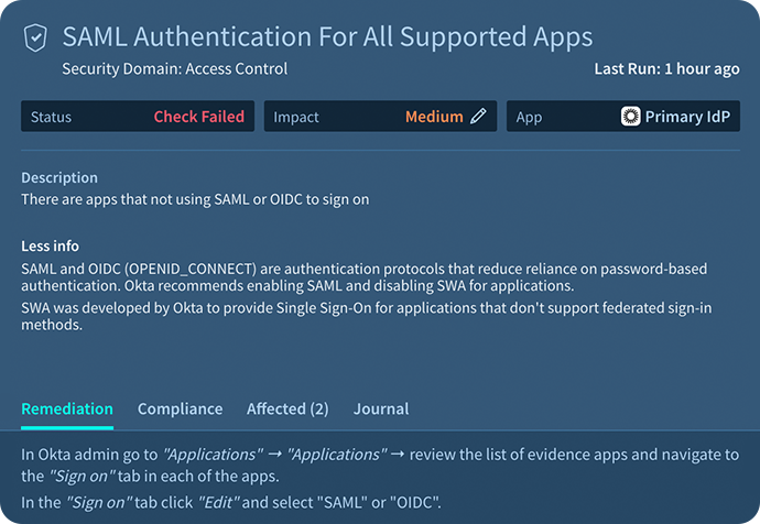 Okta - Connected apps security